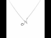 Load and play video in Gallery viewer, Letter N Pendant Necklace-9N066CLP
