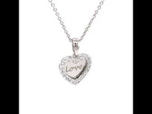 Load and play video in Gallery viewer, Love Heart Necklace-P0274CLP
