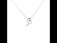 Load and play video in Gallery viewer, Letter B Pendant Necklace-9N070CLP
