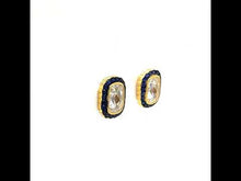 Load and play video in Gallery viewer, Vintage Inspired Halo Earrings-E0566CST
