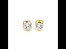 Load and play video in Gallery viewer, 4 CTW Solitaire Stud Earrings-E0207CLG
