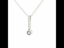 Load and play video in Gallery viewer, March Birthstone Love Pendant-BP003AQP
