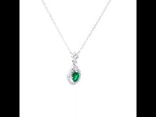 Load and play video in Gallery viewer, Oval Halo Necklace-N0289CEP
