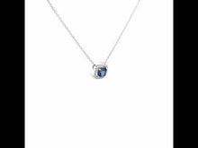 Load and play video in Gallery viewer, Cushion-Cut Halo Necklace-N0100CTP
