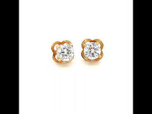 Load and play video in Gallery viewer, 2 CTW Solitaire Stud Earrings-E0180CLG
