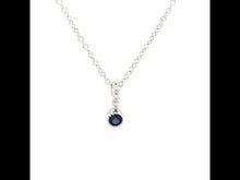 Load and play video in Gallery viewer, September Birthstone Love Pendant-BP002SAP
