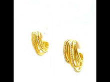 Load and play video in Gallery viewer, Multi-Row Hoop Earrings-E0486CLG
