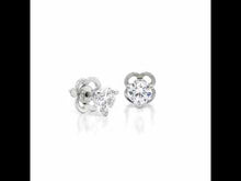 Load and play video in Gallery viewer, 1 CTW Solitaire Stud Earrings-E0206CLP
