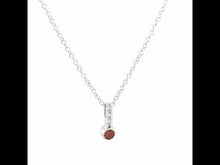 Load and play video in Gallery viewer, January Birthstone Love Pendant-BP002GNP
