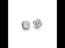 Load and play video in Gallery viewer, 2.5 CTW Solitaire Stud Earrings-E0109CLP
