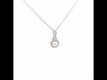 Load and play video in Gallery viewer, Cultured Freshwater Pearl Necklace-P0147CLP
