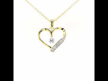 Load and play video in Gallery viewer, Open Heart Pendant Necklace-P0221CLT

