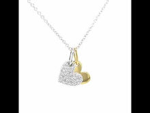 Load and play video in Gallery viewer, Heart Shadow Charm Pendant Necklace-P0215CLT
