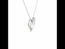 Load and play video in Gallery viewer, Double-Heart Pendant Necklace-P0150CLP
