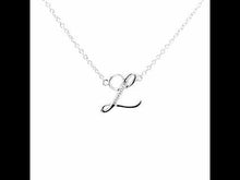 Load and play video in Gallery viewer, Letter L Pendant Necklace-9N073CLP
