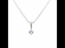 Load and play video in Gallery viewer, March Birthstone Love Pendant-BP005AQP
