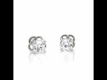 Load and play video in Gallery viewer, 3.5 CTW Solitaire Stud Earrings-E0104CLP
