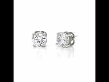 Load and play video in Gallery viewer, 5.5 CTW Solitaire Stud Earrings-E0111CLP
