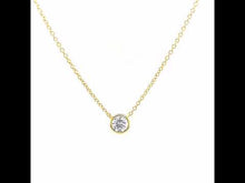 Load and play video in Gallery viewer, 0.46 CTW Solitaire Necklace-N0030CLG
